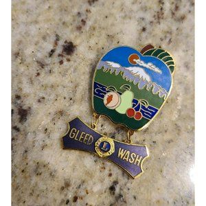 Vintage Gleed Washington Apple Mountain Ranier? Fruit Lion's Club Pin